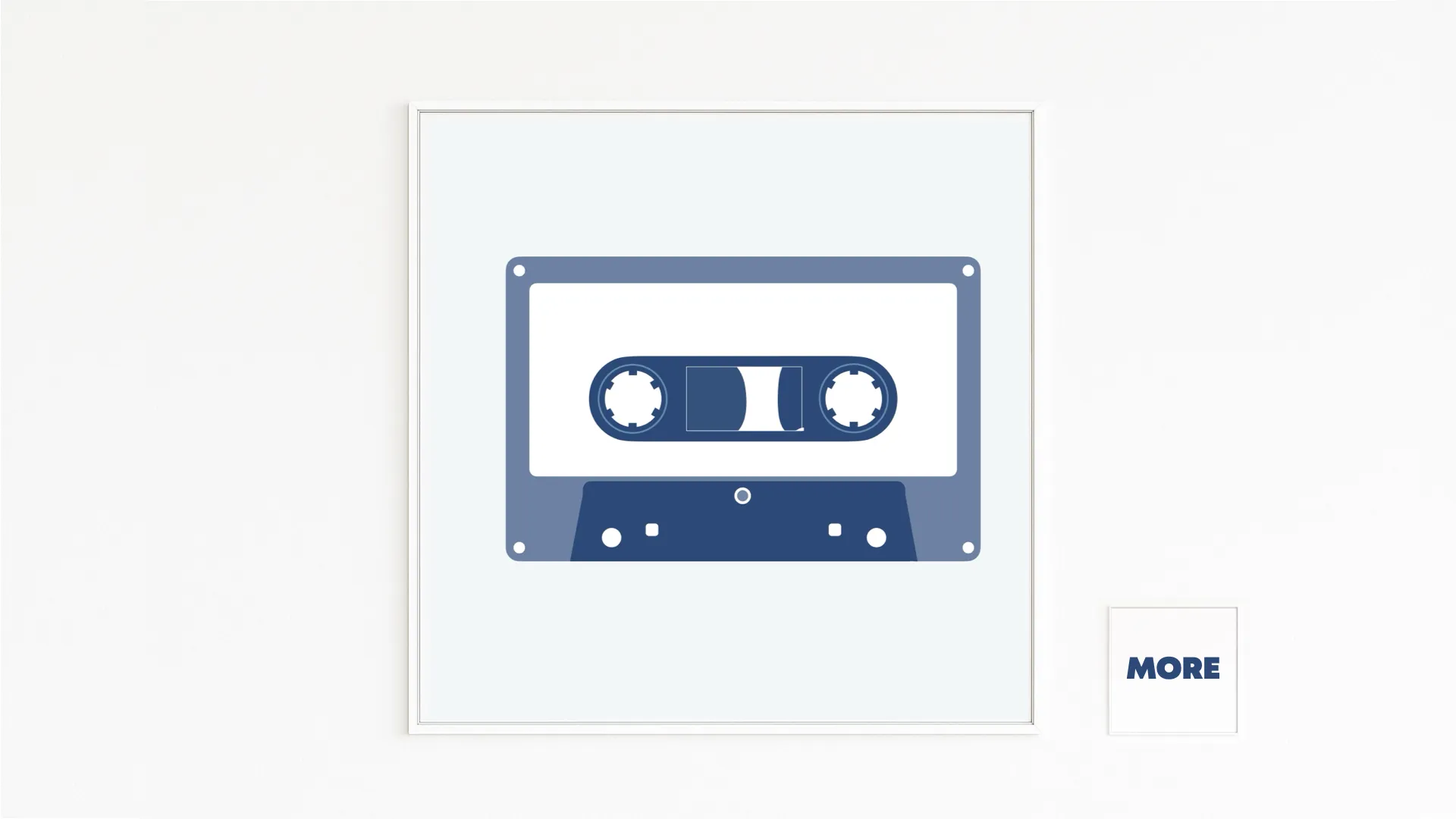 Online direkt vom Künstler kaufen. Tape: Eine Kassette als Kunst: Retro, reduziert und tiefblau – ein Stück Musikgeschichte im Quadrat. Christof Hintze