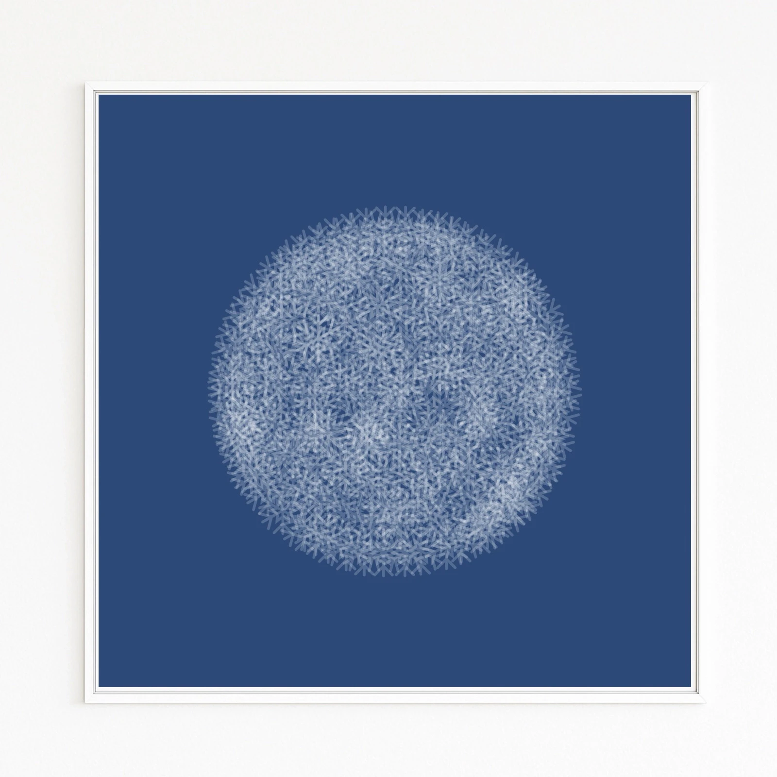 Pusteblume abstrakt. Erinnerung an das Wünschen. Kunstserie Christof Hintze