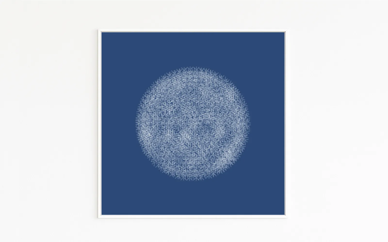 Pusteblume abstrakt. Erinnerung an das Wünschen. Kunstserie Christof Hintze