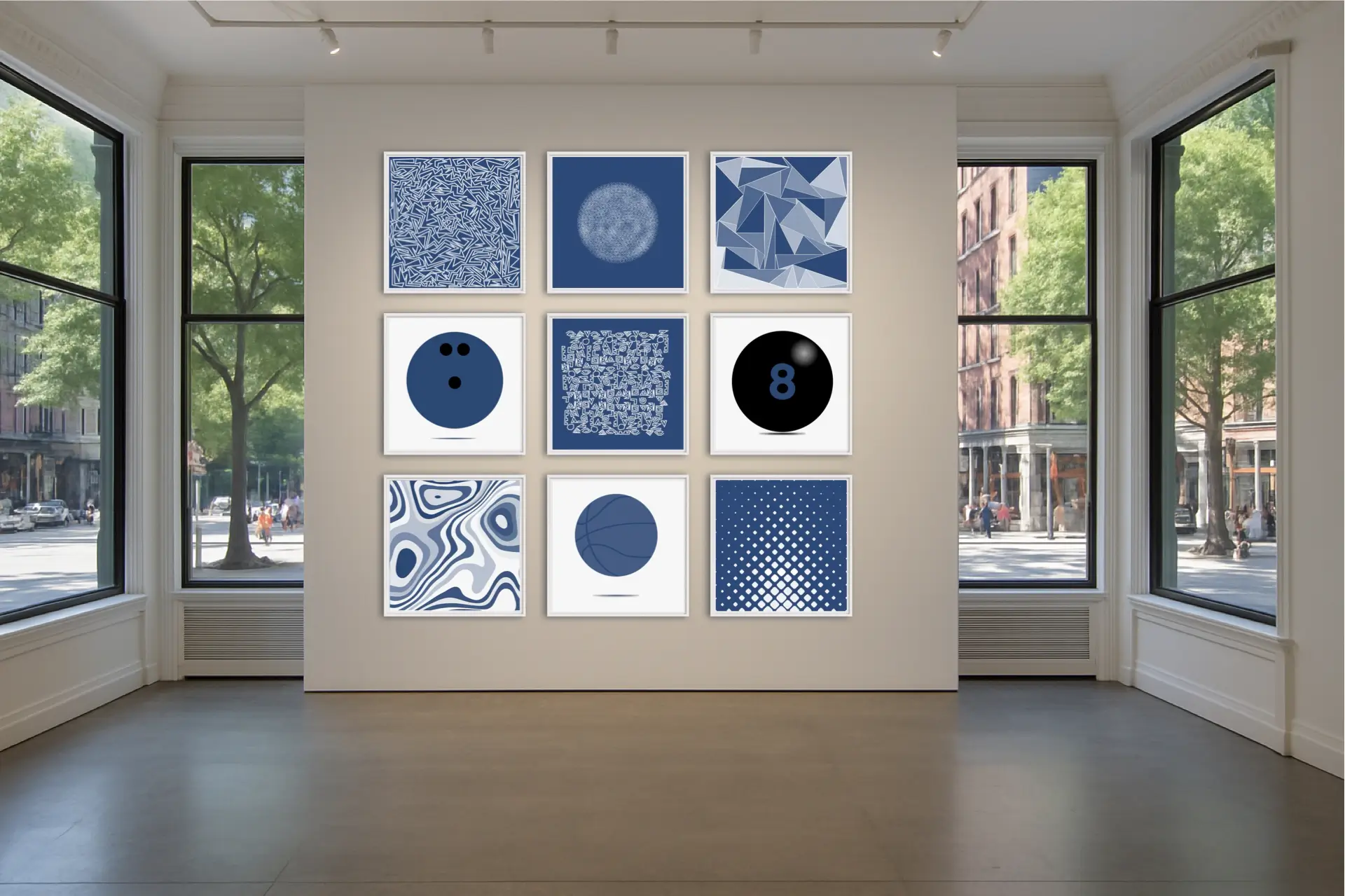 Christof Hintze’s Blue In a Square: 250+ blue square works – iconic, clear, unmistakable. For diversity, democracy, and a positive culture of remembrance. Shaped by life’s most defining moments.