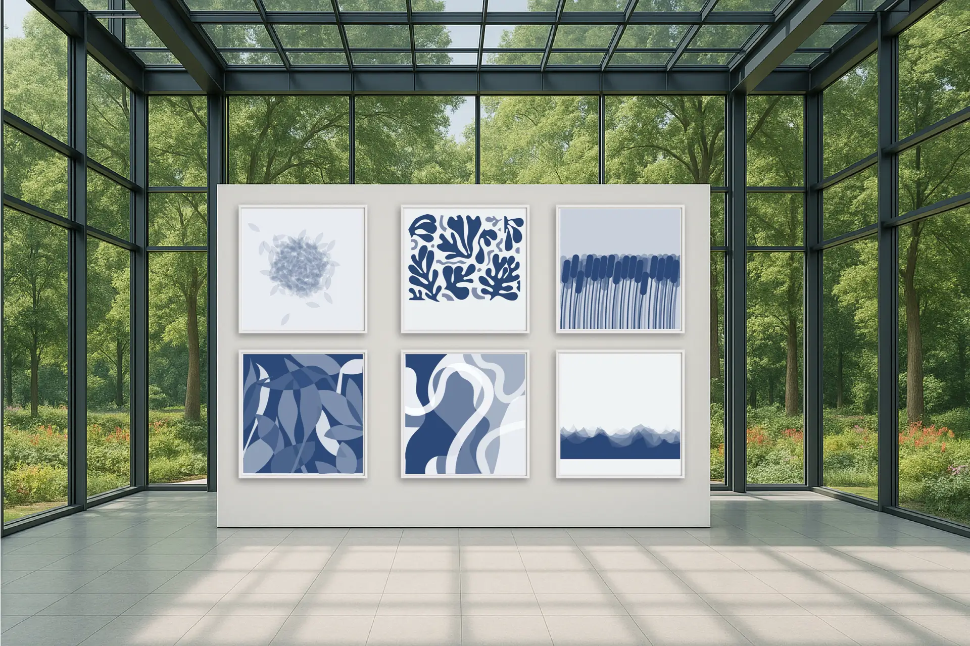 Christof Hintze’s Blue In a Square: 250+ blue square works – iconic, clear, unmistakable. For diversity, democracy, and a positive culture of remembrance. Shaped by life’s most defining moments.