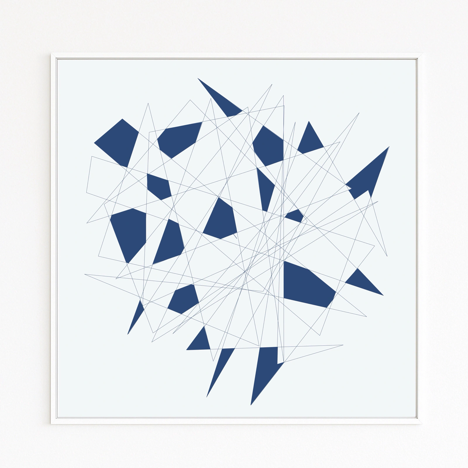 Asymmetry. Chaotic dynamics. Aesthetic field of tension. Sharp angles. Fine art. 