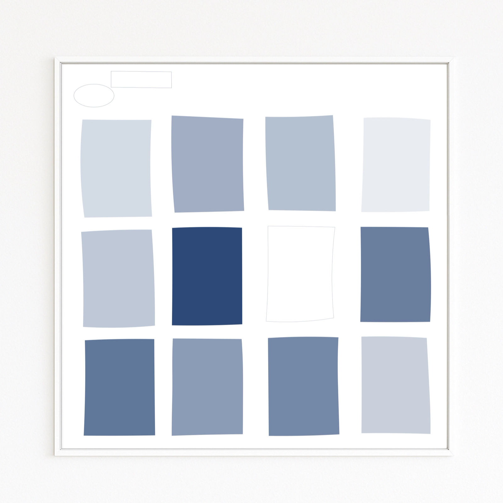 Blue Note. Minimalistische Interpretation von Tina Brooks’ „True Blue“ im Reid-Miles-Coverstil Blue Note. Minimalistische Interpretation von Tina Brooks’ „True Blue“ im Reid-Miles-Coverstil