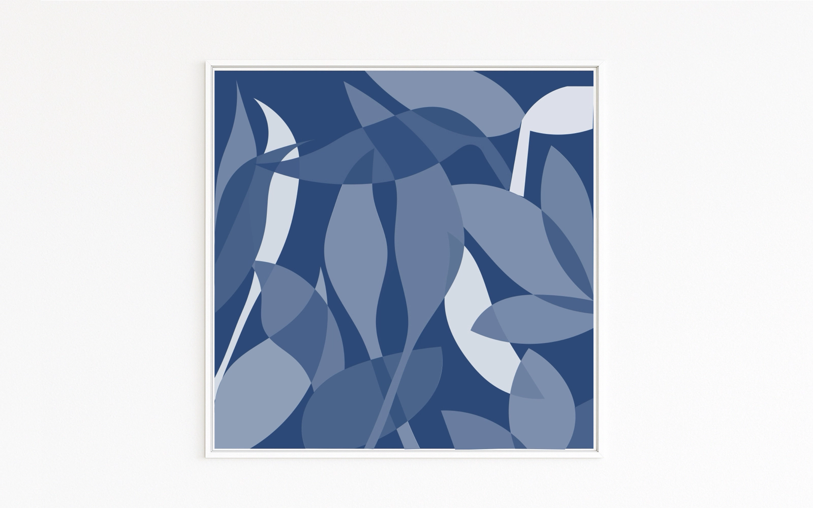 JUNGLE presents gently curved, transparent leaves in blue tones. Overlays create depth and a quiet play of light and shadow—calm and motion at once. JUNGLE presents gently curved, transparent leaves in blue tones. Overlays create depth and a quiet play of light and shadow—calm and motion at once.