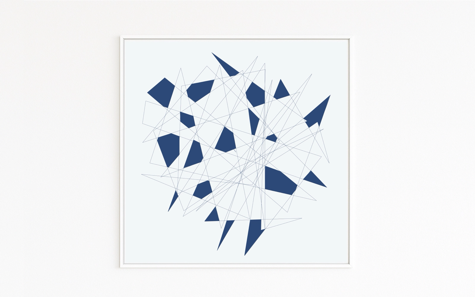 Asymmetry. Chaotic dynamics. Aesthetic field of tension. Sharp angles. Fine art. 