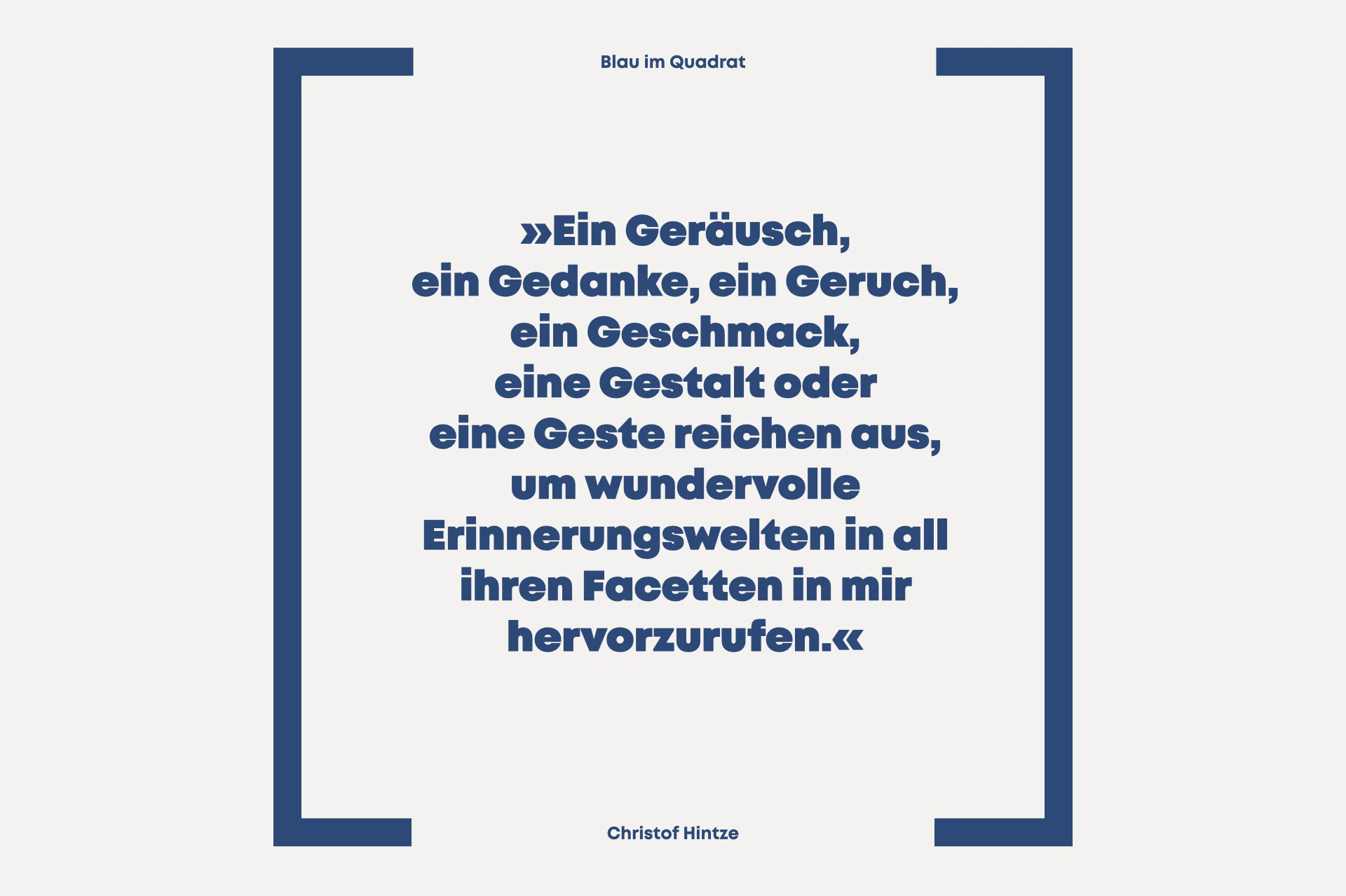 Geräusch Geruch Geschmack Geste Gedanke | Moderne Kunstserie | Positive Erinnerungskultur| Zitat | Christof Hintze | 300+ Kunstwerke | Nur Online |Exzellente Fine Art Prints
