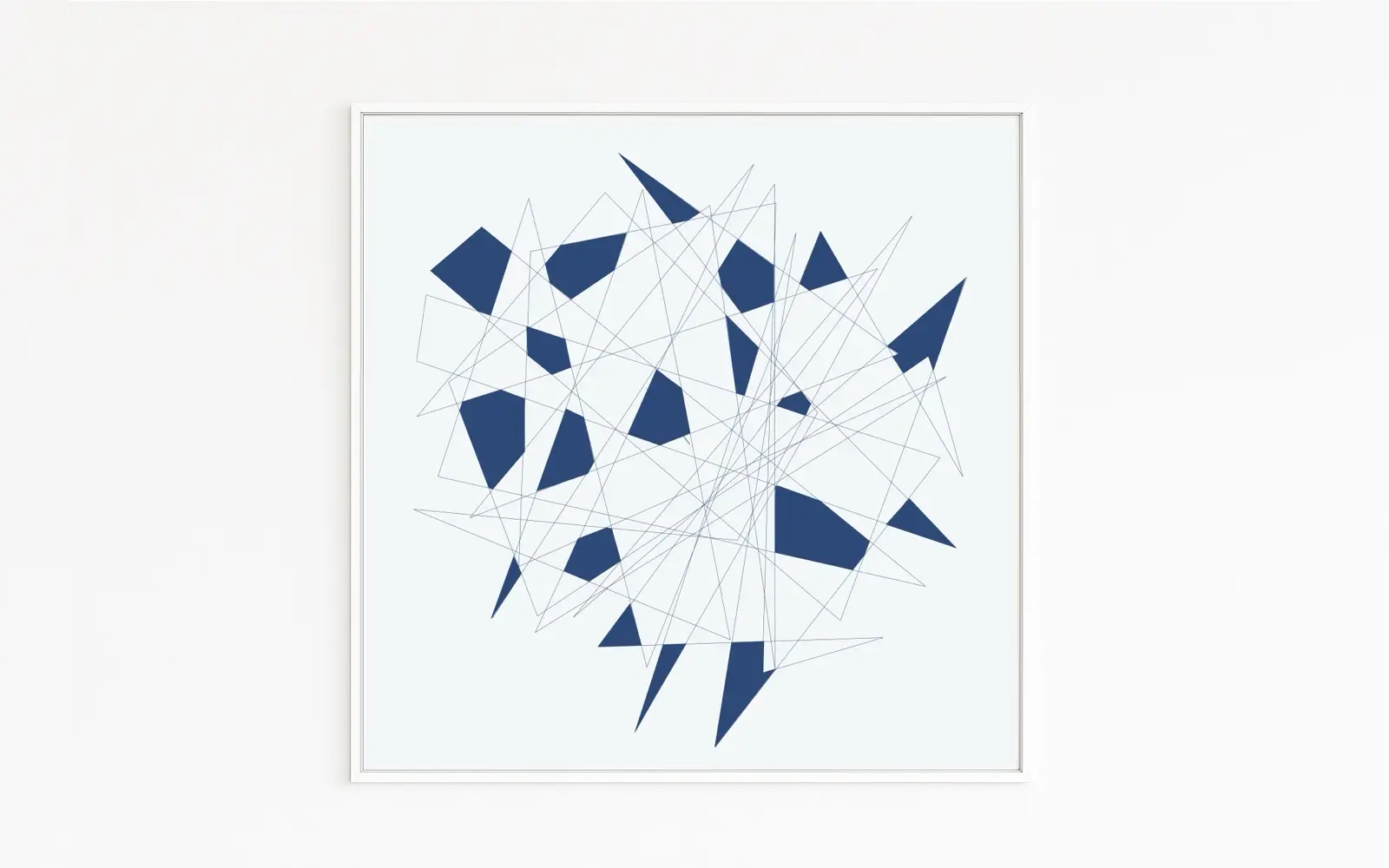 New international contemporary artist | Artwork asymmetry | Chaotic dynamics | Aesthetic field of tension | Novel art series for galleries and museums