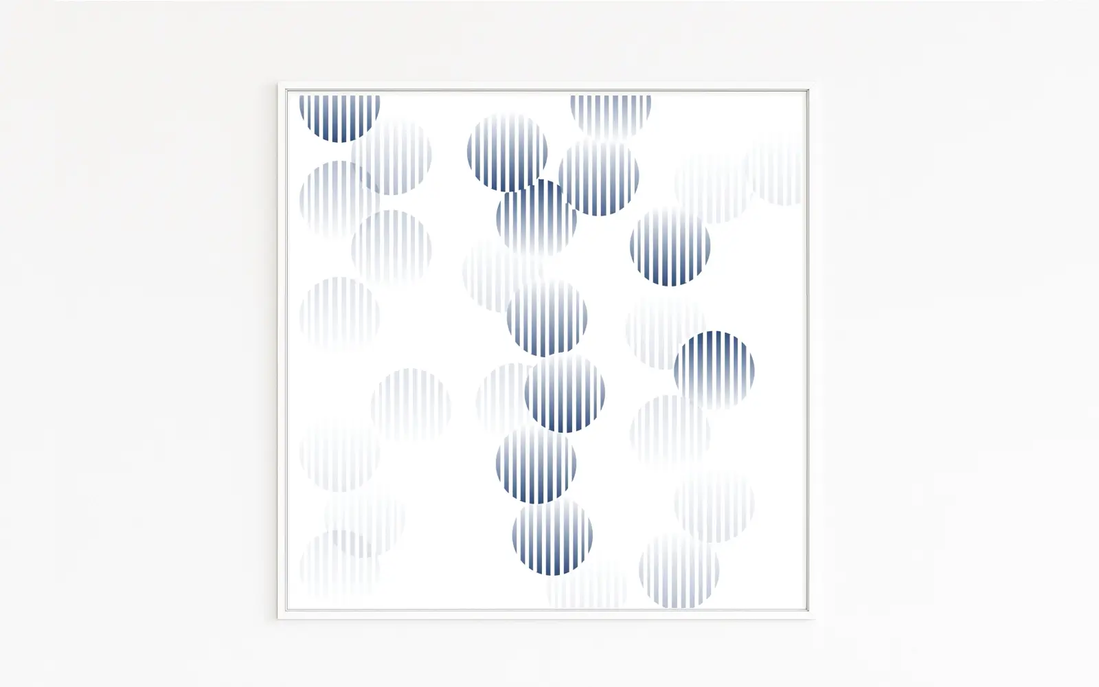 SPIEGELUNGEN | Das quadratische Kunstwerk zeigt kreisförmige, fallende Elemente mit vertikalen Streifen | Fließende Übergänge von Dunkel zu Hell erzeugen Tiefe, Bewegung und einen leisen Puls – wie Lichtpunkte auf Wasser | Nur online zu bestellen SPIEGELUNGEN | Das quadratische Kunstwerk zeigt kreisförmige, fallende Elemente mit vertikalen Streifen | Fließende Übergänge von Dunkel zu Hell erzeugen Tiefe, Bewegung und einen leisen Puls – wie Lichtpunkte auf Wasser | Nur online zu bestellen