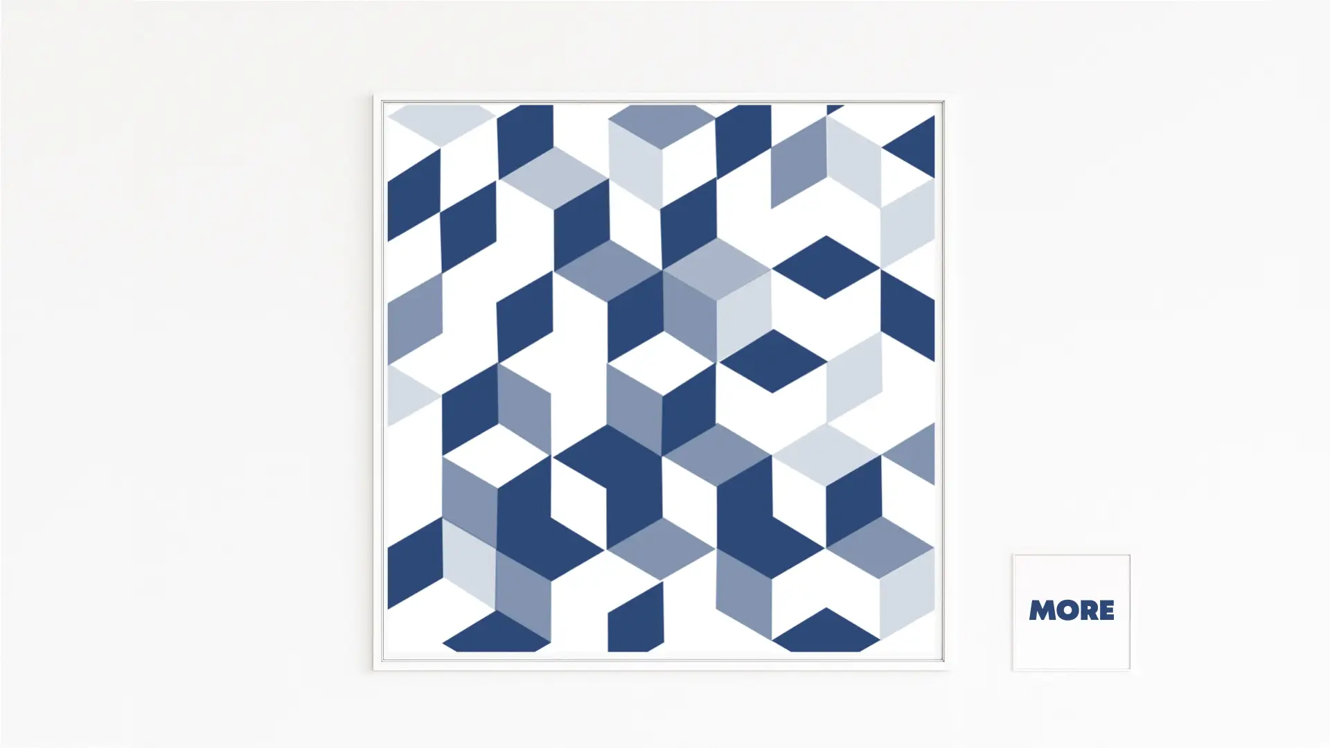 TRANSPARENT | Versetzte, halb offene und offene Würfelfragmente in Blautönen | Überlagerte Quader | 3D-Geometrie mit Blickfenstern | Durchlässig, moderne Tiefe | Abstufungen, Stufen | Hochwertiger Fine-Art-Print auf wertvollem Kunstdruckpapier | Nur im eigenen Art Store zu kaufen